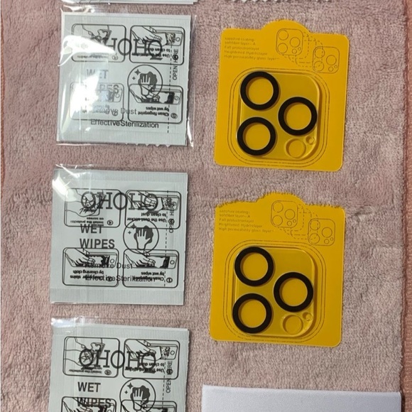 New! QHOHQ Sceen Protector for iPhone 12 Pro Max. (2) Tempered Glass Protectors - Picture 3 of 5